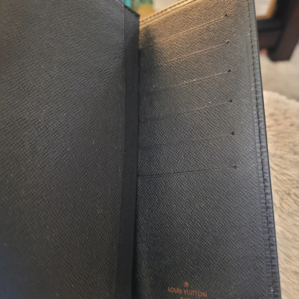 Louis Vuitton LV Epi Leather Black Unisex Long Wallet